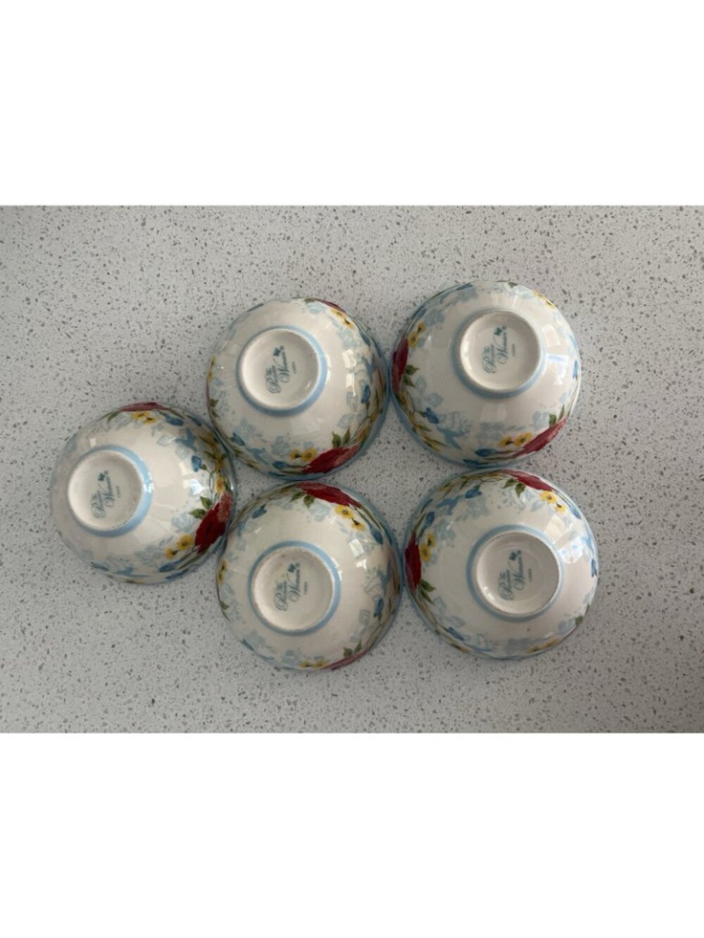 The Pioneer Woman Mini dip Dipping Bowls Sweet Rose 3.1" Set of 5 - Picture 5 of 8